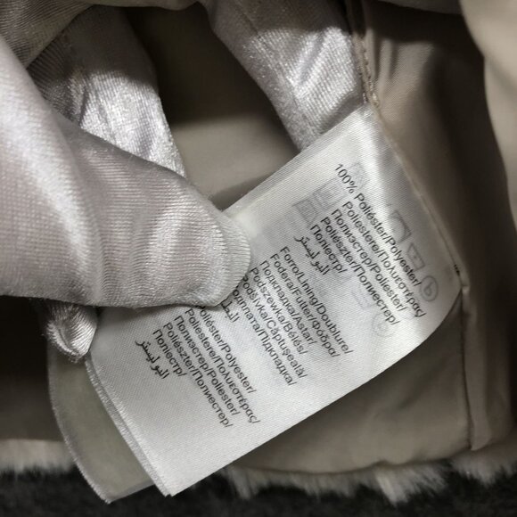 Mayoral Girls 2T Faux Fur Vest Shrug Beige Sleeveless Jacket Formal Party - Picture 3 of 8